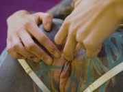 Tattooed girls lesbian play with big toys, lesbian, double penetration, ANAL gape, crazy toys, goth, punk, alternative 10/16