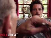 She Will Cheat - Stepson Fucks His Big Titted Stepmom Christie Stevens In Front Of Her Husband 1/16