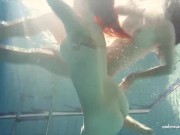 Horny babes swim nude underwater 10/16