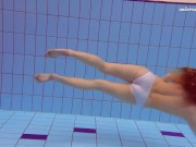 Horny babes swim nude underwater 5/16