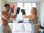 Thick Blonde PAWG Sara Jay Pussy Pounded By Her Workout Pal! 5/16