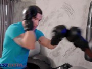 Fitness Rooms Two big dicks double team petite Italian Capri Imonde wild hardcore threesome 1/16