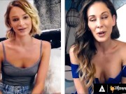 MOMMYSGIRL Thirsty Emma Hix And Stepmom Cherie DeVille Share Their Wet Pussy On Cam 1/16