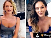 MOMMYSGIRL Thirsty Emma Hix And Stepmom Cherie DeVille Share Their Wet Pussy On Cam 16/16