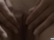 Little Bailey Fingering her shaved Pussy in the Shower 14/16