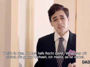 . Das zierliche Mädchen ist nicht verärgert, wenn es mit dem Schwiegervater fertig wird 16/16