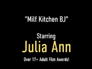 Kitchen MILF BJ! Big Breasted Blonde Julia Ann Wants Your Milk For Dinner! 1/16
