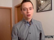 HUNT4K. On Christmas day cuck sells pussy of busty GF to his rich friend 3/16