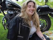 Biker Babe Plays With Her Pussy in Public 4/16