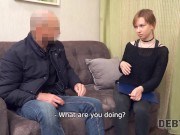 DEBT4k. Male will leave the debtor alone if she has sex with him 5/16