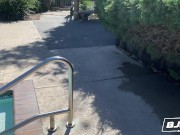 BJRAW Busty blonde hottie Lauren Pixie takes his cock deep down her throat 3/16