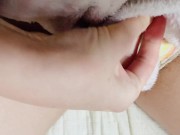 オナニーの主観映像♡まん毛を愛液で濡らしながらグチュグチュ指マンして喘ぐ素人【個人撮影】 1/16