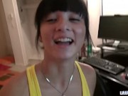 Little Bailey with natural tits and fucked hard pussy 2/16