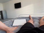 Girlfriend Saw That I Was Watching Porn And Decided To Help Me Cum 1/16