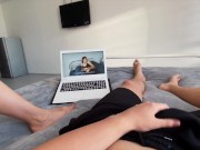 Girlfriend Saw That I Was Watching Porn And Decided To Help Me Cum 2/16