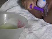 Big Titted Asian Persuasion! Maxine X Squirting With Her 24 Inch Dildo! 9/16