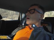 FakeDrivingSchool Learner Zeynep Rossa Shows Off Her Massive Tits 9/16