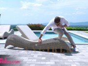 GIRLSRIMMING - Hot interracial anal sex and rimjob with cute skinny fangirls 1/16