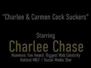 Twice The MILFs In Double Blowjob With Carmen Valentina And Charlee Chase! 1/16