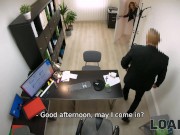 LOAN4K. Cute girl comes to obtain a loan and sex is the price for it 2/16