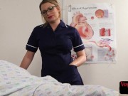British voyeur nurse watches her weak patient wank in bed 2/16