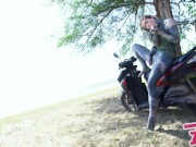 Naughty TATTOO girl ANAL masturbation outdoors - ASS play in PUBLIC, anal gape, pee, squirt, teen, prolapse, outdoors 14/16