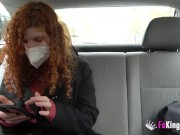 Jade licks some dude's cock in the car before being nailed by him 1/16