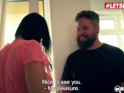 BUMSBESUCH - Big Tits MILF Sina Velvet Banged Deep By Her Lucky Fan - LETSDOEIT 1/16