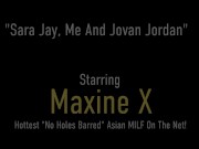 Maxine X and Layla Lust's Squirt Party Turns Into A Messy Threesome! 1/16