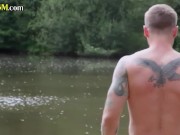 CFNM dominas sucking sub outdoors 4/16