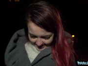 Public Agent Hot Sexy Red Haired Babe Needs Assistance and receives a big cock 3/16