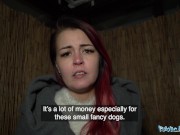 Public Agent Hot Sexy Red Haired Babe Needs Assistance and receives a big cock 4/16