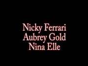 Nina Elle, Nicky Ferrari and Aubrey Gold Have A Dildo Party! 2/16