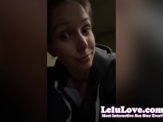 My favorite hobby 1st time since COVID, B's new VLOG, foot FemDom, SloMo bouncing tits, cock & cumshot rates - Lelu Love 12/16