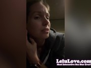 My favorite hobby 1st time since COVID, B's new VLOG, foot FemDom, SloMo bouncing tits, cock & cumshot rates - Lelu Love 9/16