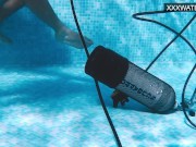 Hardcore swimming pool fucking big dick with Polina 7/16