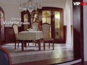 PINUPSEX - Beautiful Girlfriend Violette Pink Is Ready To Get Fucked By Lover - VIPSEXVAULT 1/16