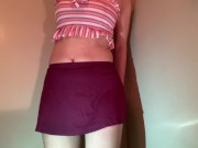 友達を待っているもおしっこがしたくなり必死に我慢するもおもらししてしまうGカップ女子 9/16