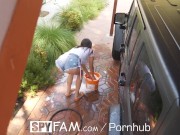 SPYFAM Big Tit Brunette Step Sis Banged 1/16