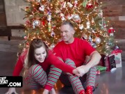 Family Strokes - Dirty Teen And Her Stepdad Having Fun While Stepmom Is Napping Right Next To Them 5/16