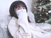 Wearing stockings and high heels, my beautiful neighbor girl came to my house to seduce me 2/16