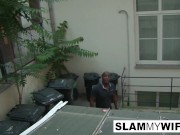 Brunette shares a BBC with her husband 2/16