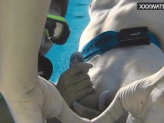 Rucheyok gets fucked and face fucked in the swimming pool 7/16