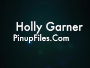 Enjoy watching Holly Garner teasing with green sparkle bikini 2/16