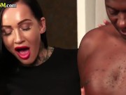 CFNM dommes sucking in interracial group 12/16