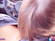 Она влюбилась и сделала минет на людях в машине - Ellie Moore 16/16