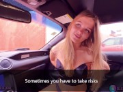 Она влюбилась и сделала минет на людях в машине - Ellie Moore 5/16