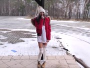 Napalona dziewczyna przy drodze z ekstremalnym orgazmem 9/16