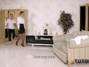 TUTOR4K. Guy forgets about failed exam by having sex with chemistry tutor 3/16