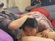 Miss Bliss Rose deepthroats Master Hannibal Thorn's cock and swallows his cum 12/16